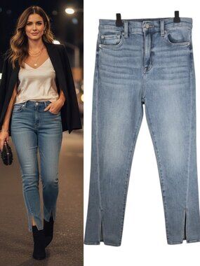 Pistola Teagan High Rise Vented Straight Jeans Women's Size 29 Maita Light Wash